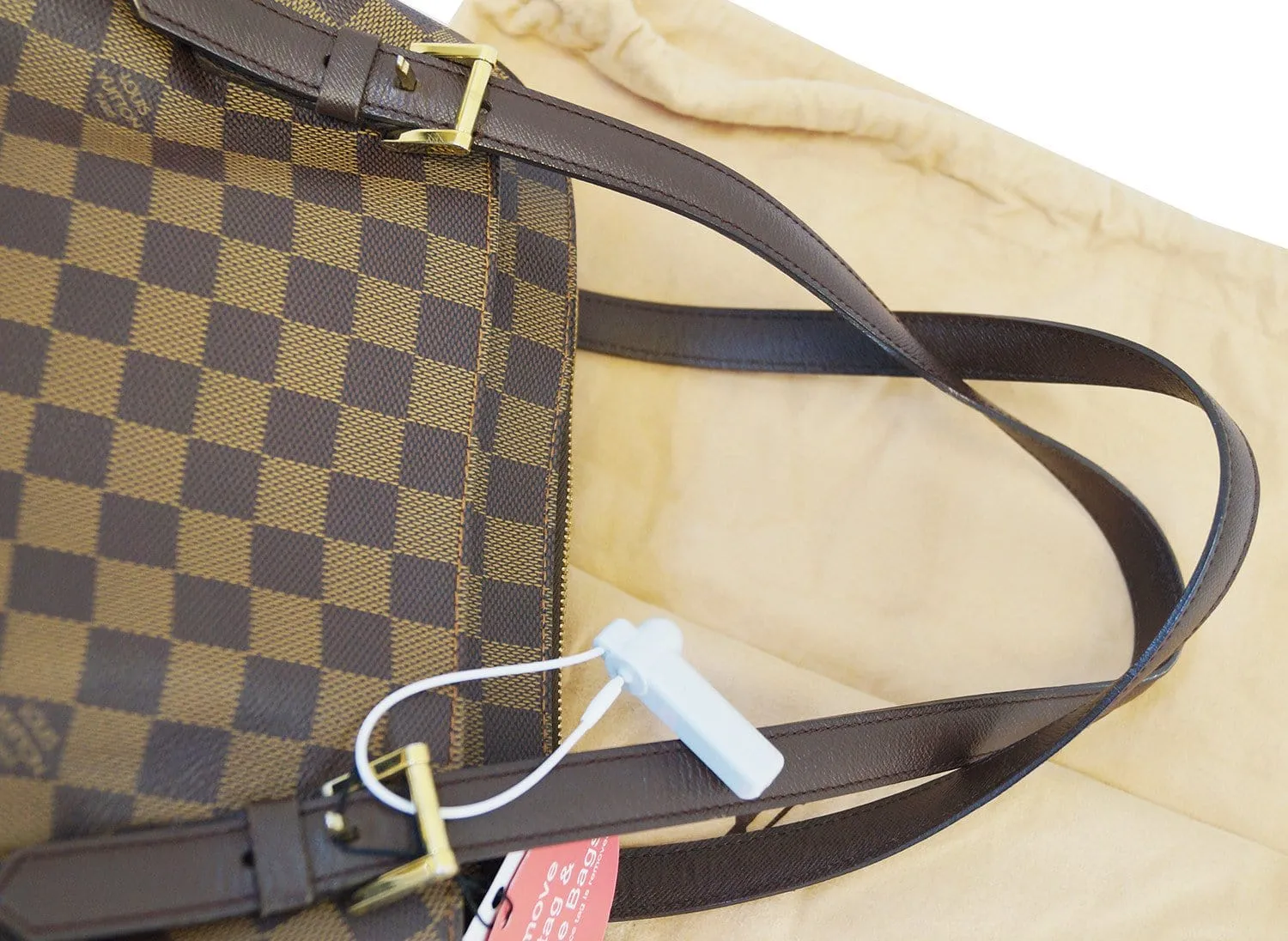 LOUIS VUITTON Toile Damier Ebene Belem MM Shoulder Handbag- Final Call
