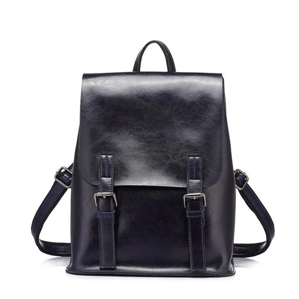 <bold>Fashion Backpack <br>Genuine-Leather