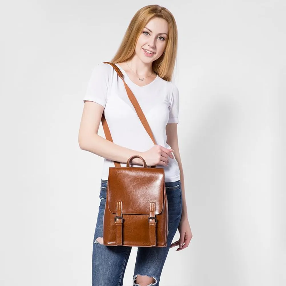 <bold>Fashion Backpack <br>Genuine-Leather