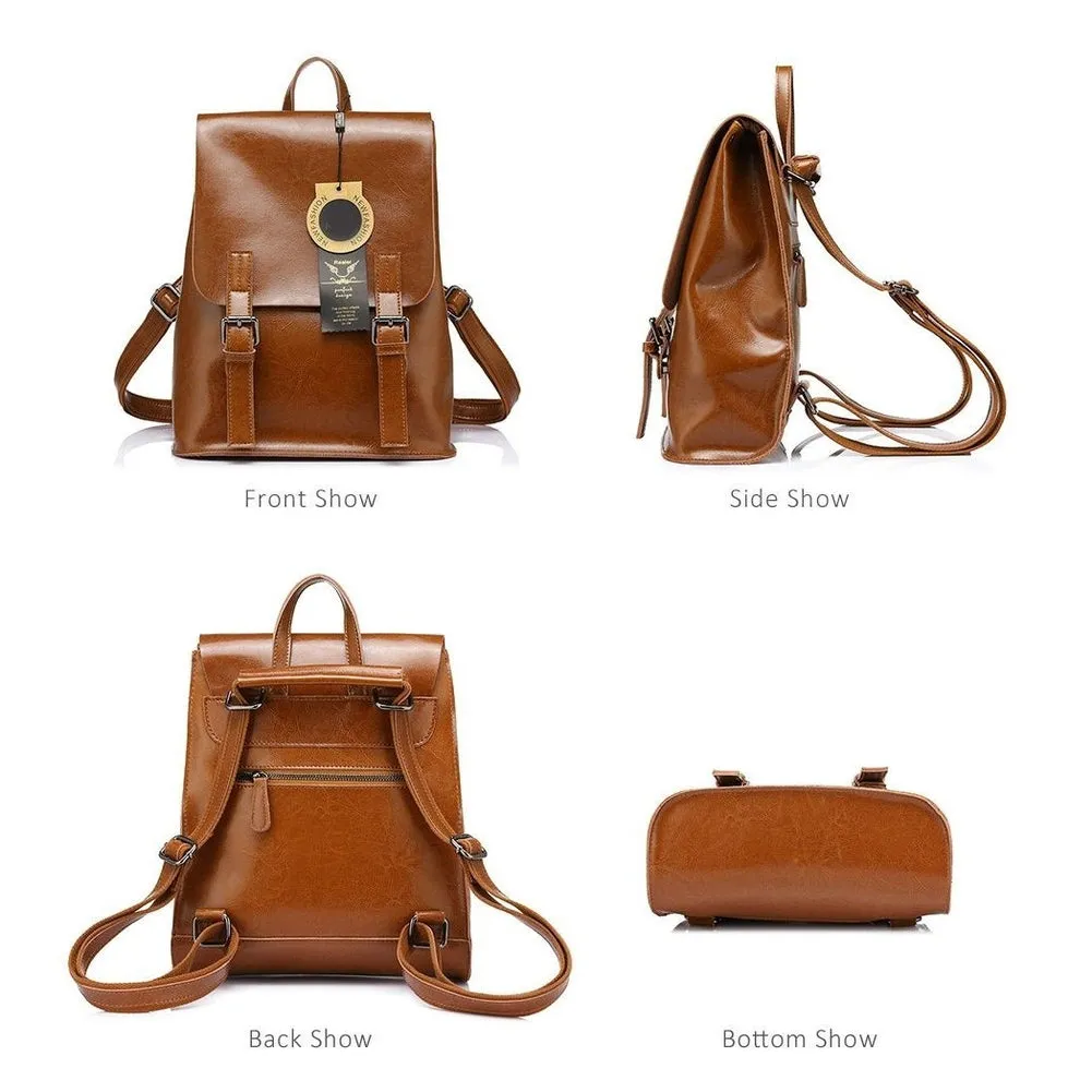<bold>Fashion Backpack <br>Genuine-Leather