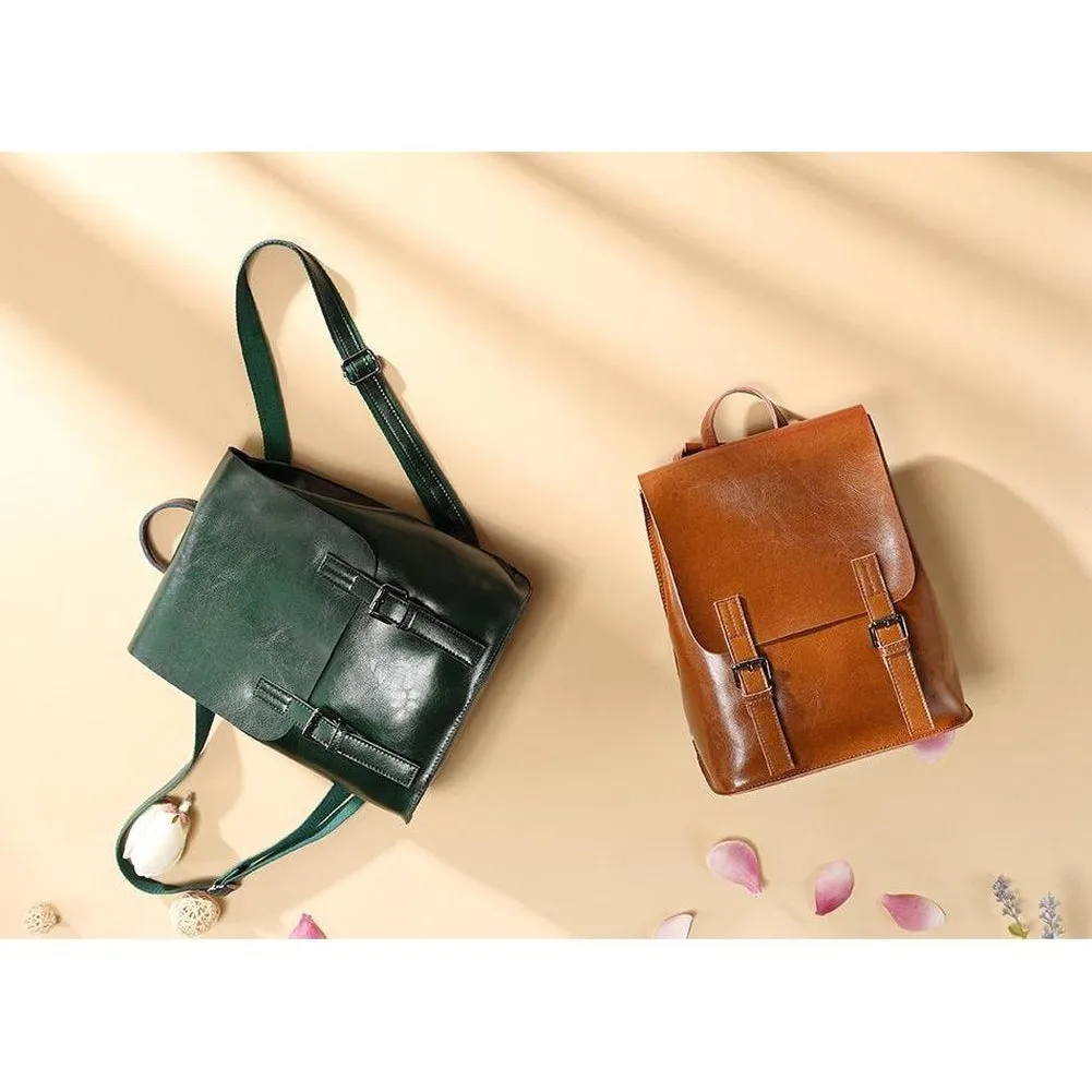 <bold>Fashion Backpack <br>Genuine-Leather
