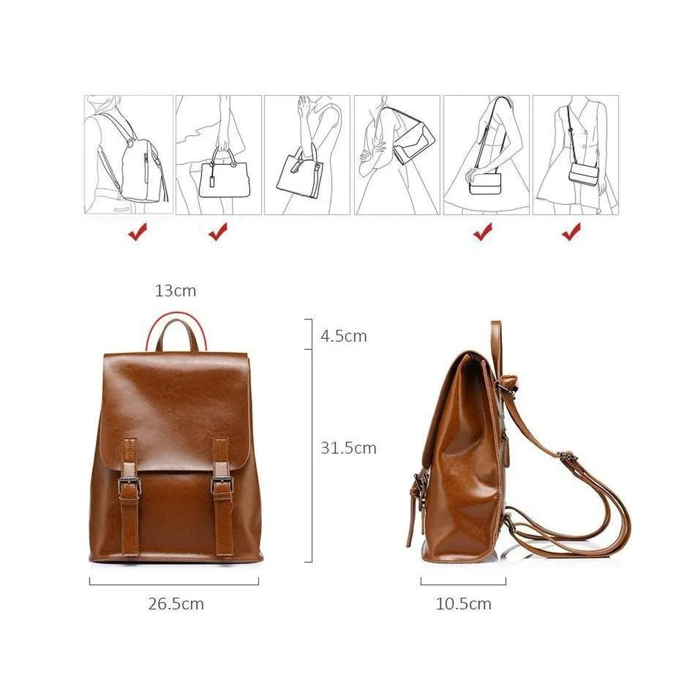 <bold>Fashion Backpack <br>Genuine-Leather