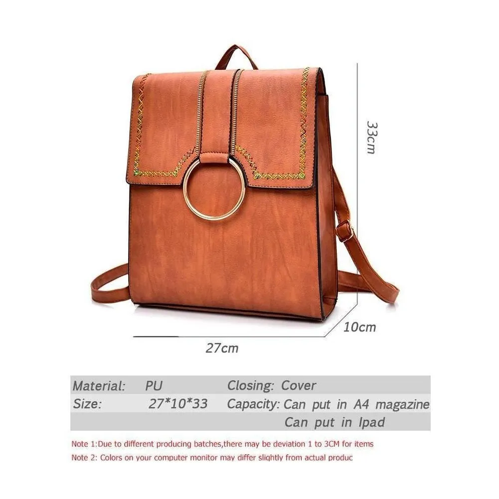 <bold>Fashion Backpack  <br>Vegan-Leather