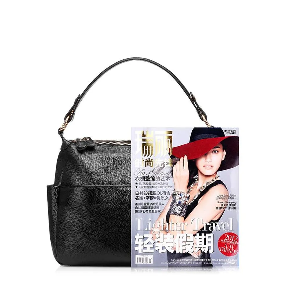 <bold>Tote / Crossbody Bag <br>Genuine-Leather