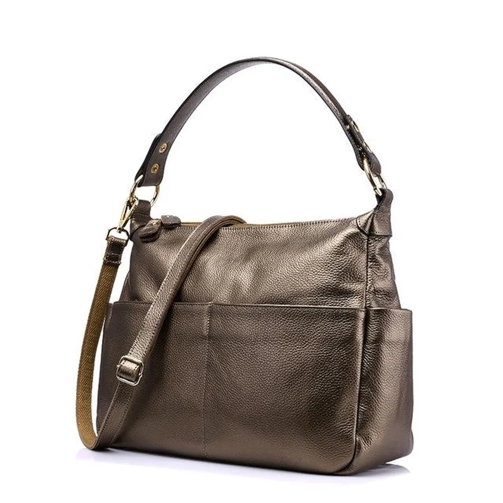<bold>Tote / Crossbody Bag <br>Genuine-Leather