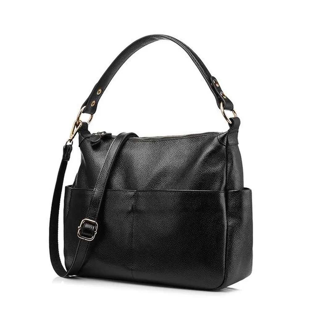 <bold>Tote / Crossbody Bag <br>Genuine-Leather