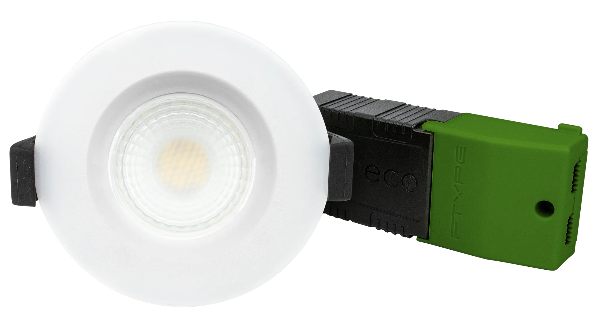 Luceco EFCB60WCC FType Compact Colour Change 6W IP65 Fire Rated Downlight - White