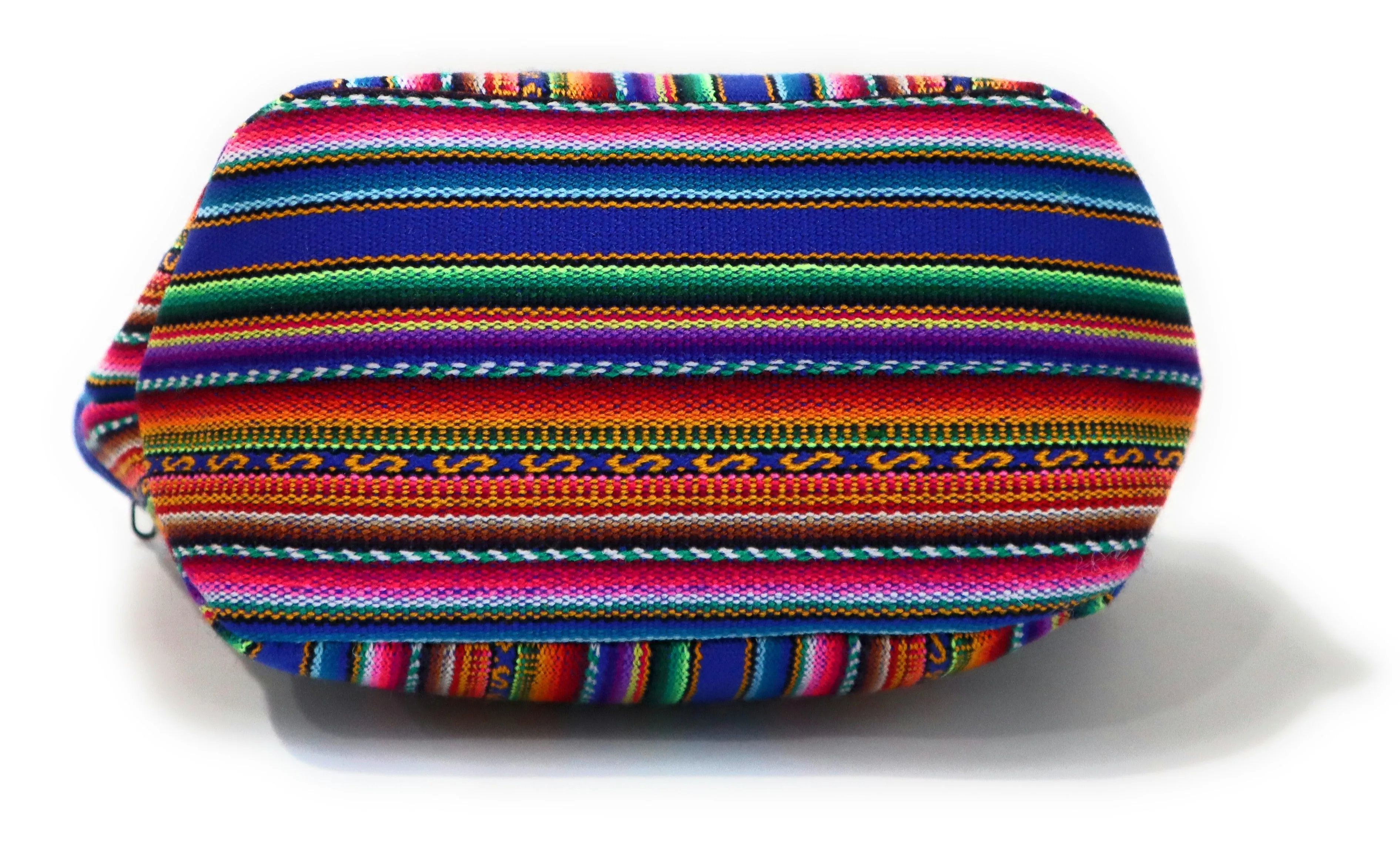 Lunch Box, Handbag, Multicolor, Zippered Peruvian Textile Design 11" Tall