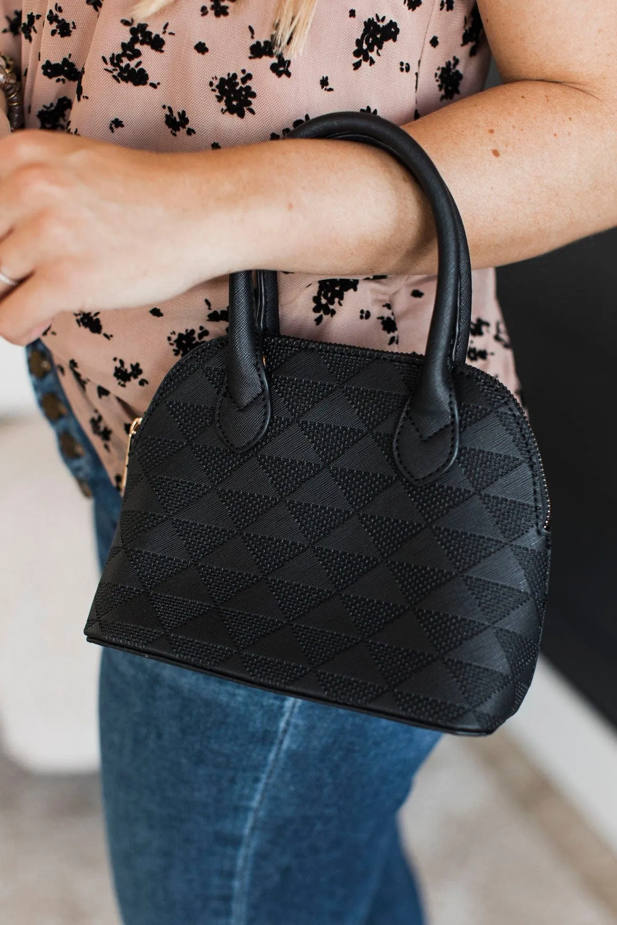 Luxurious Trends Satchel Bag Set- Black