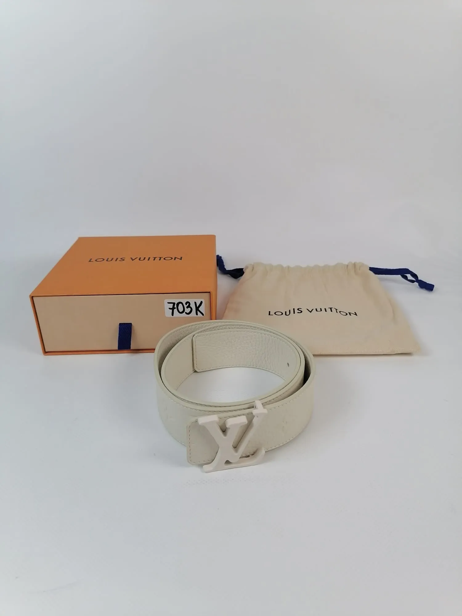 LV Initials Shape Reversible Belt 40 MM