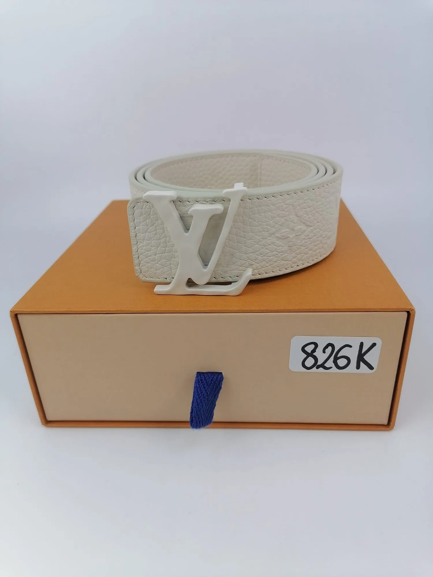 LV Initials Shape Reversible Belt 40 MM