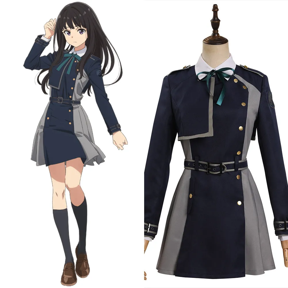 Lycoris Recoil Inoue Takina Cosplay Costume Uniform Dress Outfits Halloween Carnival Suit