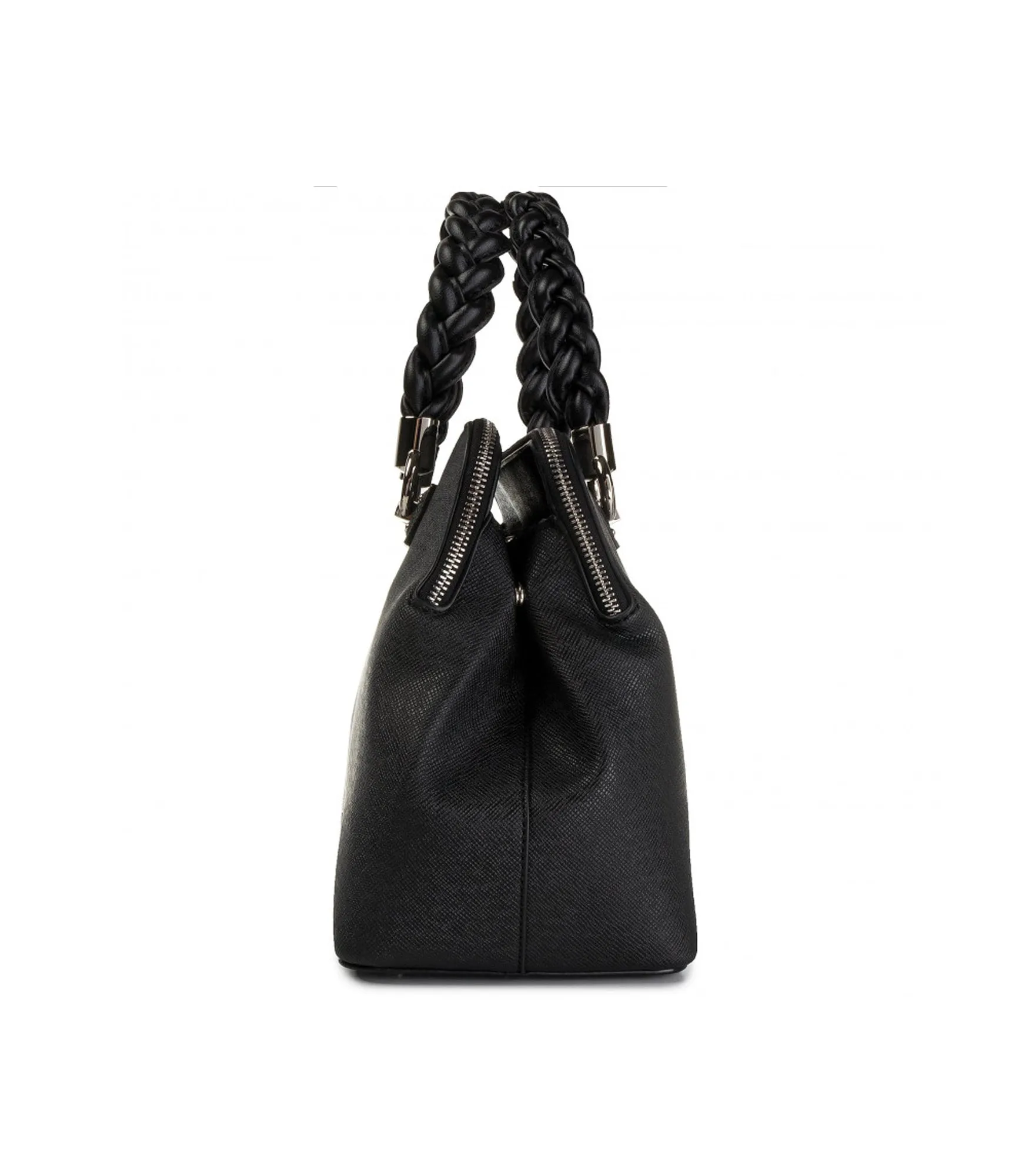 M Satchel Double Zip - Nero