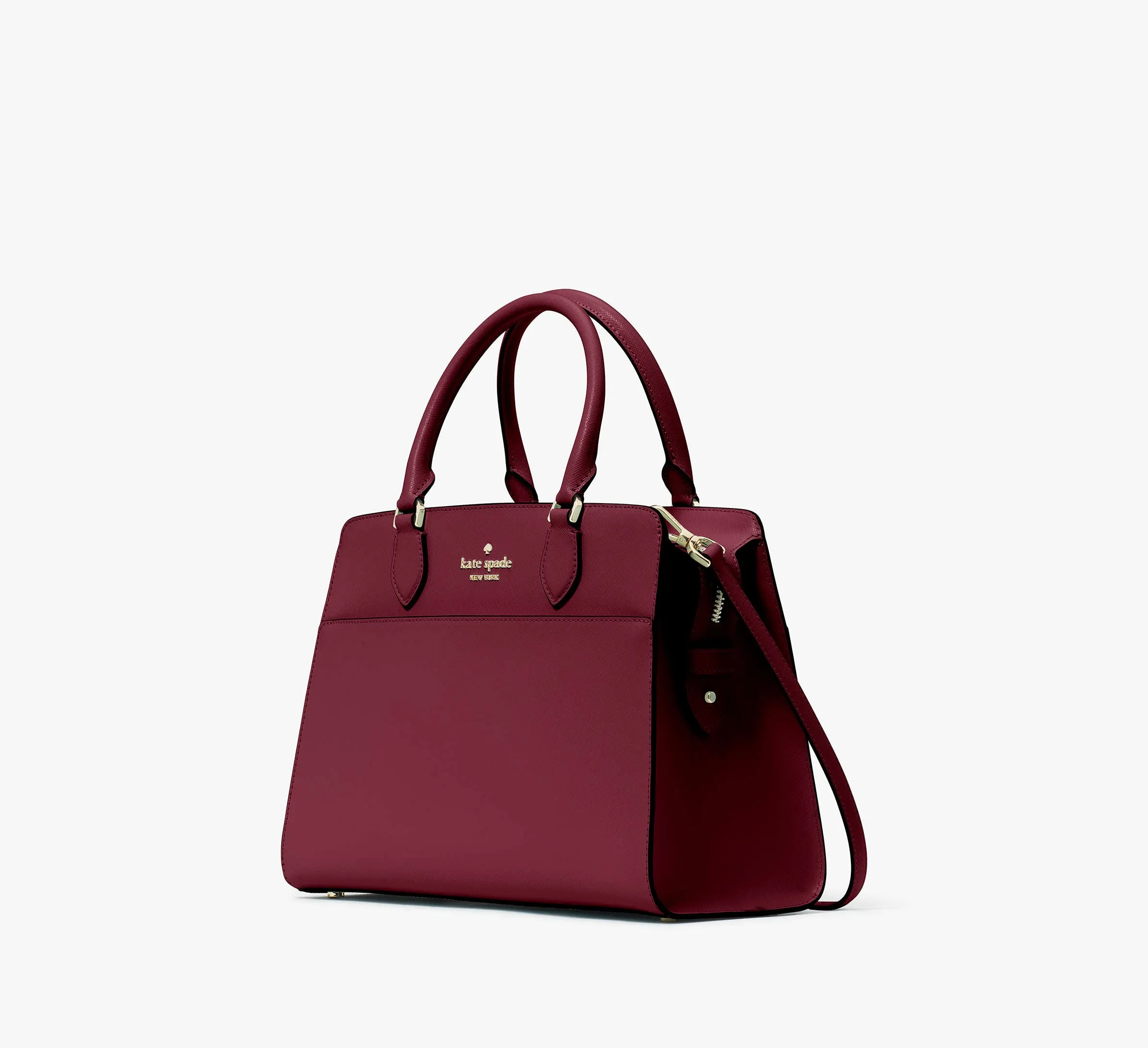 Madison Saffiano Leather Medium Satchel