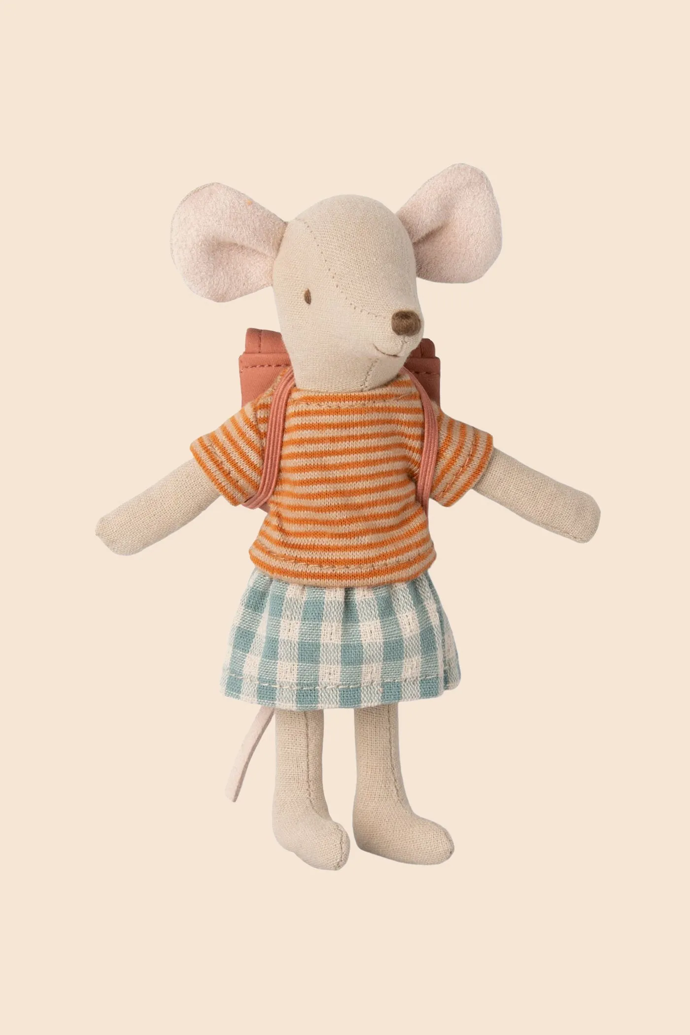 Maileg Clothes and Bag, Big Sister Mouse-Old Rose