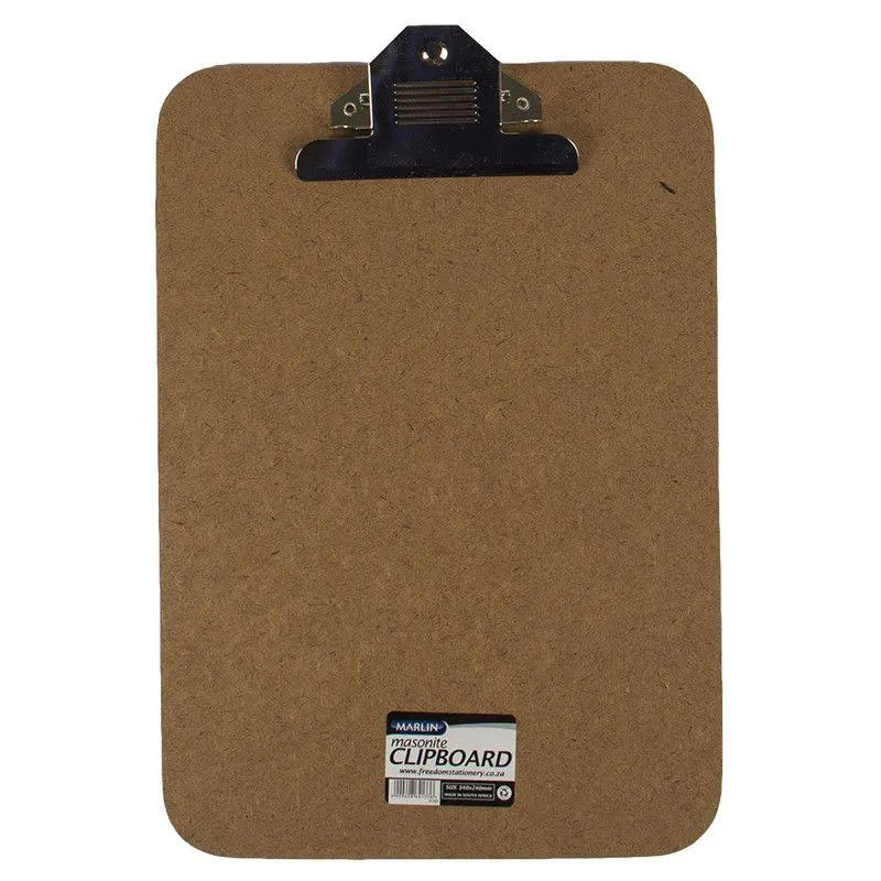 Marlin Masonite Clipboards 240mm X 340mm 010D