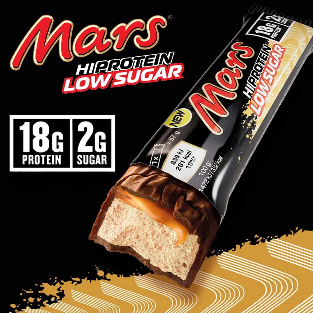 Mars Hi Protein Low Sugar Bars - 12x 57g
