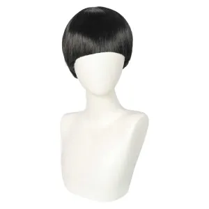 Mashle Burnedead Mash Anime Character Cosplay Black Wig Heat Resistant Synthetic Hair Carnival Halloween Party Props