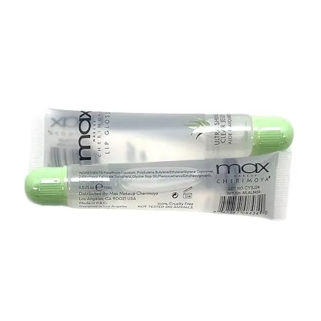 MAX Makeup Cherimoya® Lip Gloss -Set of 6 (Aloe Vera)