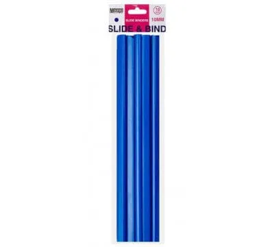 Meeco Slide Binder 10mm Blue - 10 Pack