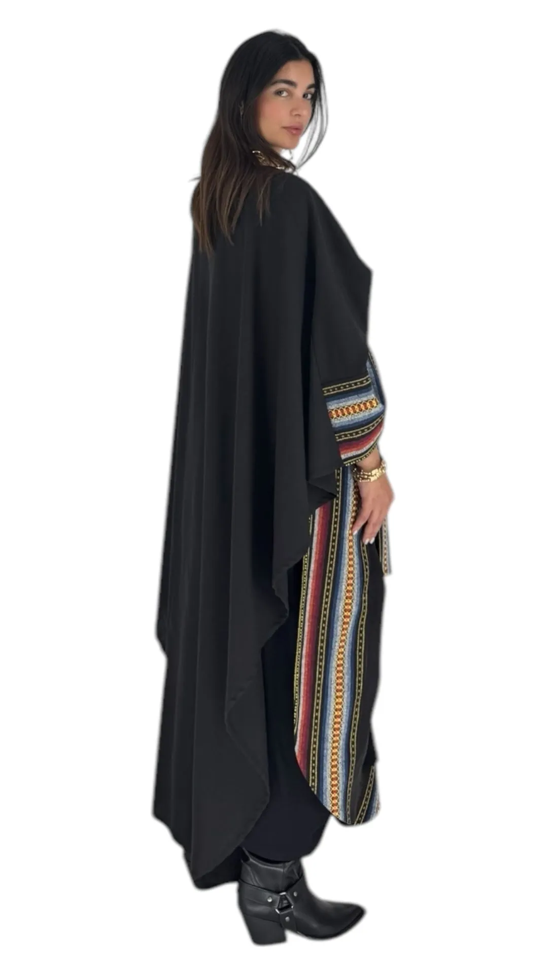 Meera black abaya
