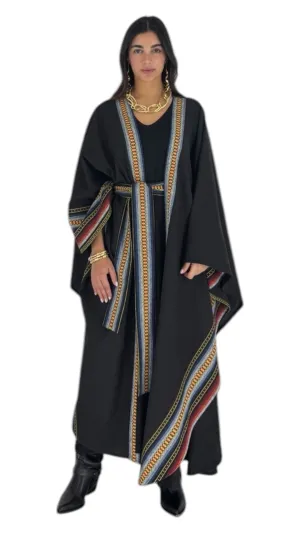 Meera black abaya