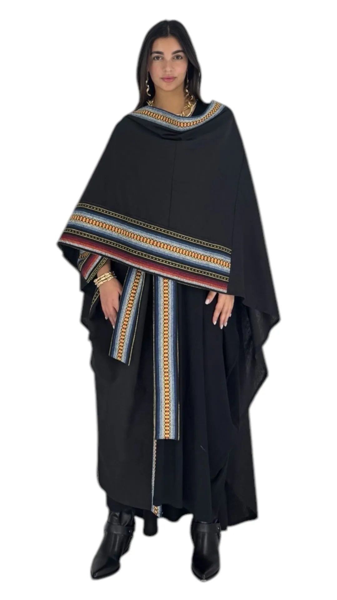 Meera black abaya