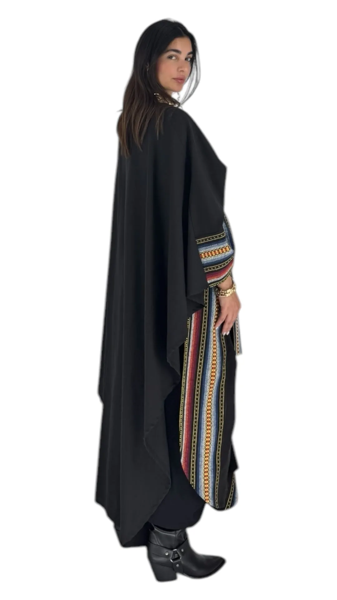 Meera black abaya