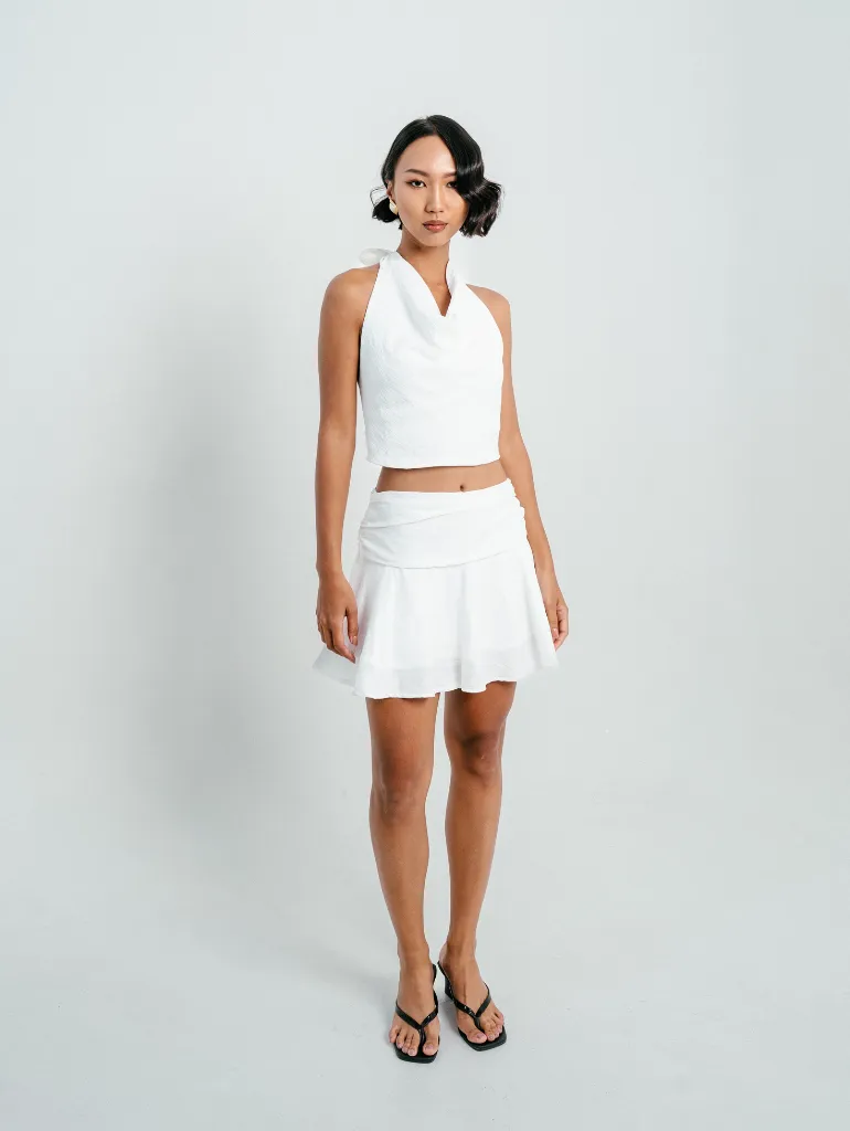 Melrose Mini Skirt in White