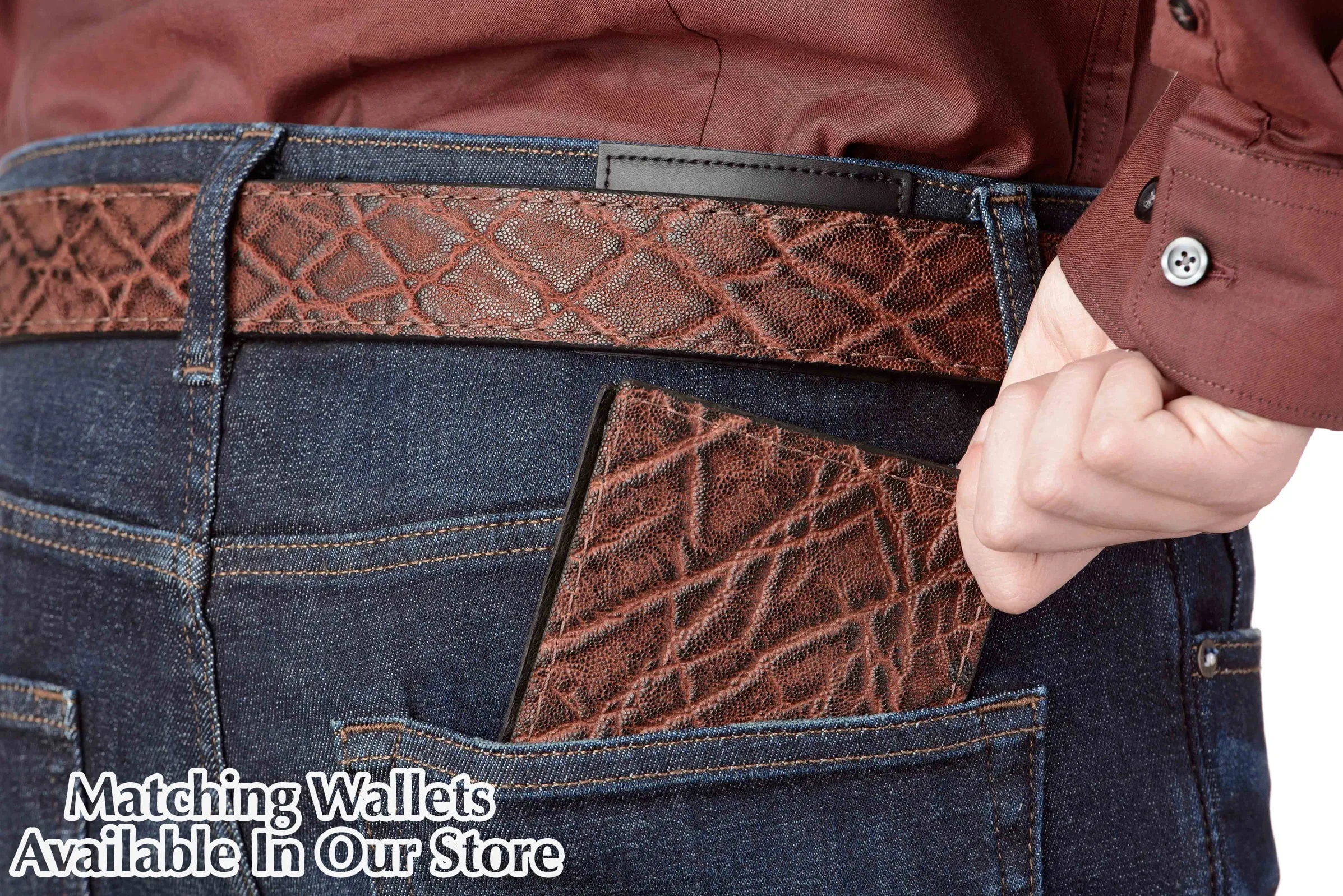 Men's Dragon Fire Elephant Max Thickness Gun Leather Belt