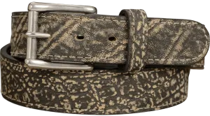 Men's Tree Bark Elephant Max Thickness Gun Leather Belt