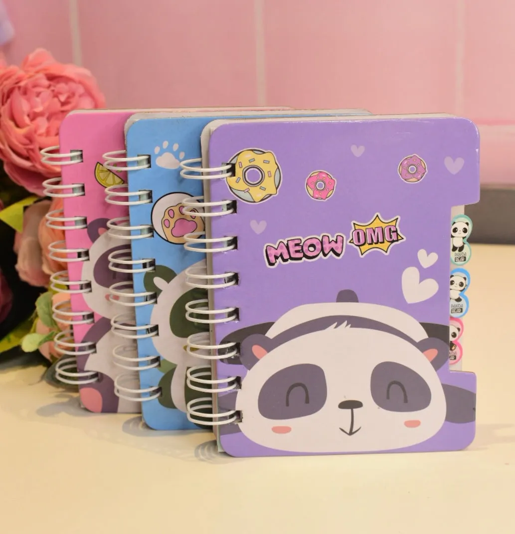 Meow Panda Mini Notebook