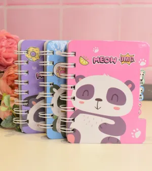Meow Panda Mini Notebook