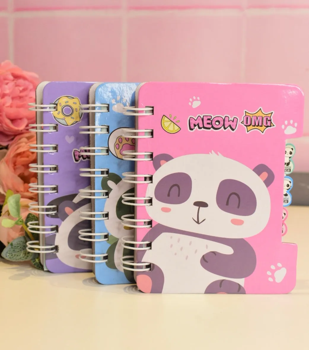 Meow Panda Mini Notebook
