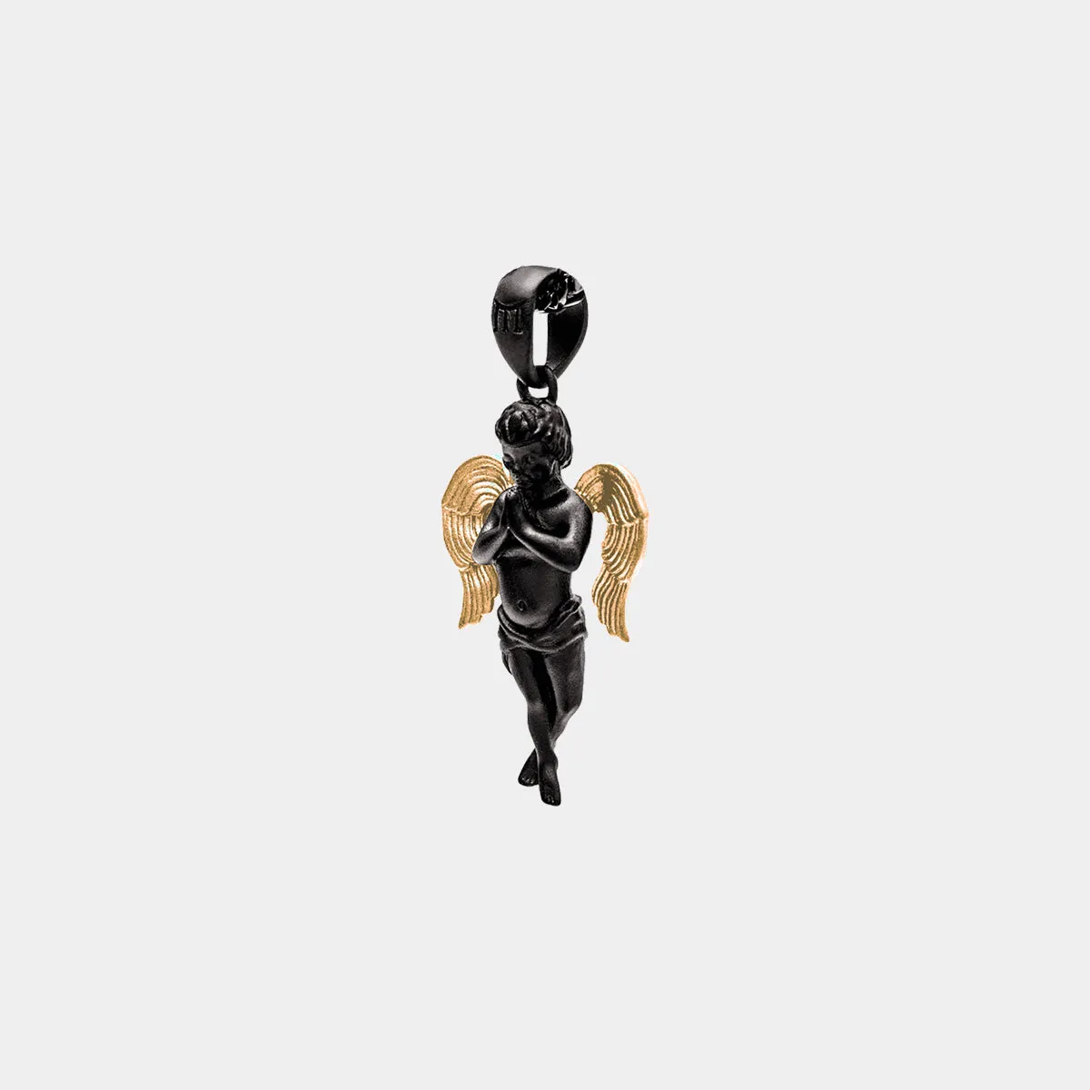 Micro Angel Pendant - Black