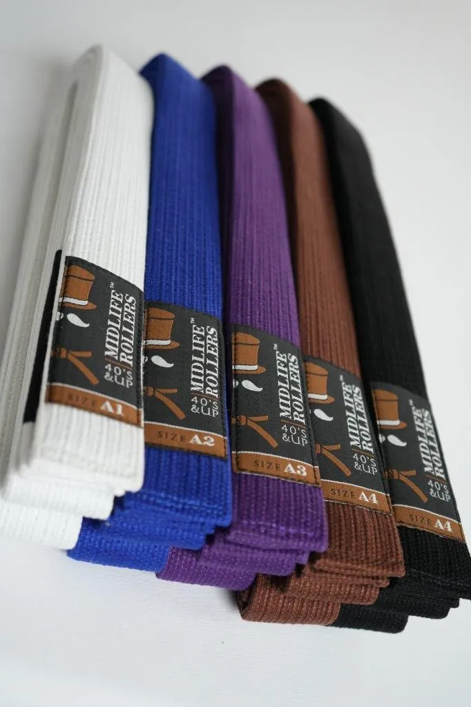 Midlife Rollers Pearl Weave Jiu Jitsu Belt