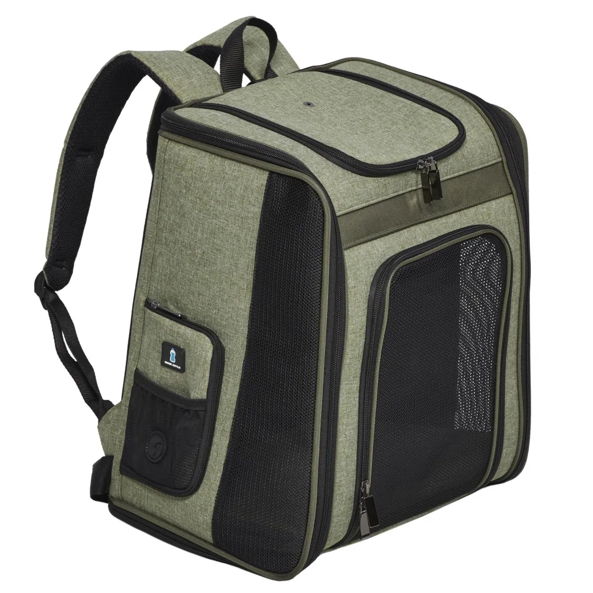 MidWest Day Tripper Green Pet Backpack, Green