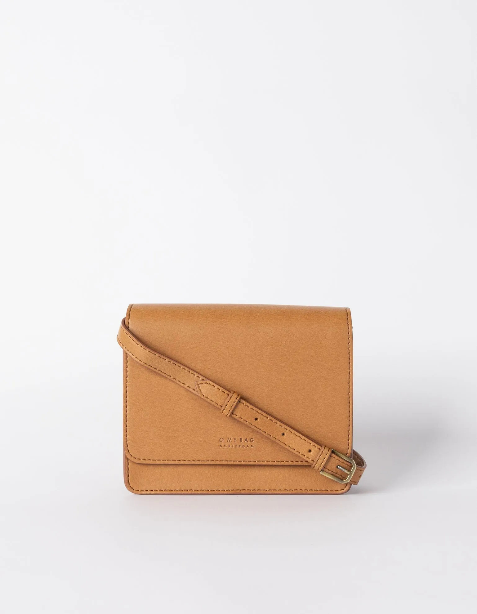 Mini Audrey Apple Leather Vegan Crossbody | Brown