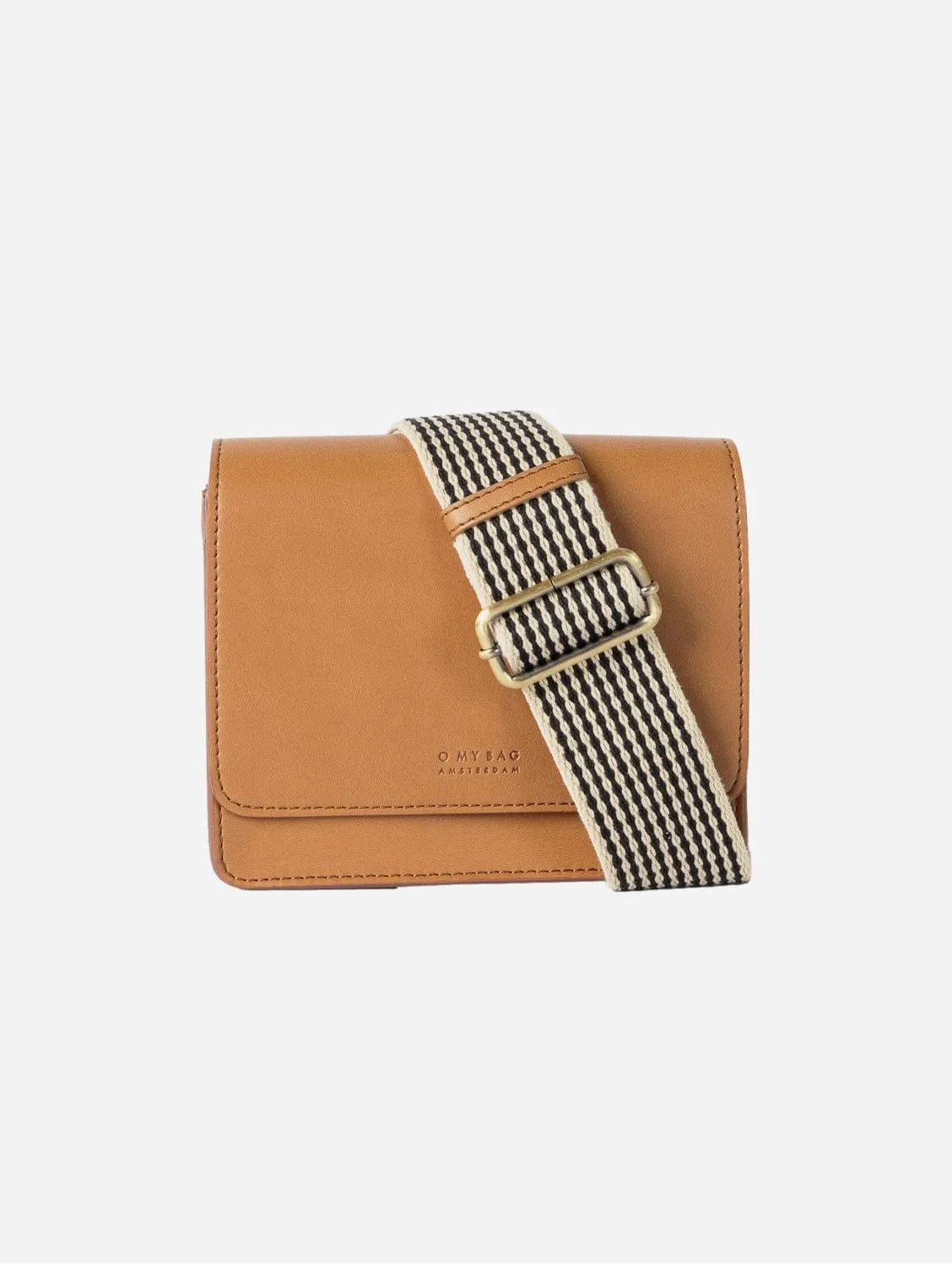 Mini Audrey Apple Leather Vegan Crossbody | Brown