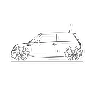 MINI Cooper S R53 Outline Sticker