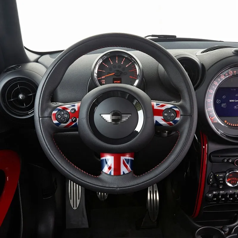 Mini Cooper Steering Wheel Stickers Cover Interior Decoration