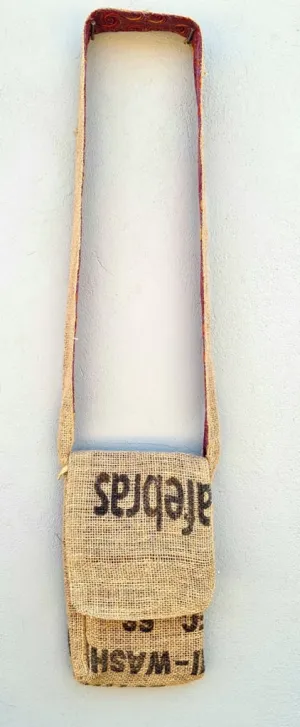 Mini Hessian Satchel