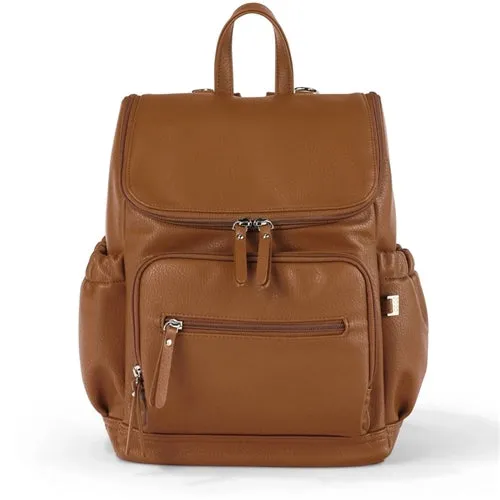 Mini Signature Backpack - Chestnut Brown Vegan Leather