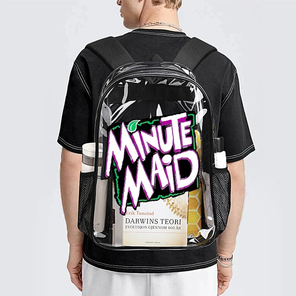 Minute Maid Soda 90s Logo Transparent Backpack 17 Inch