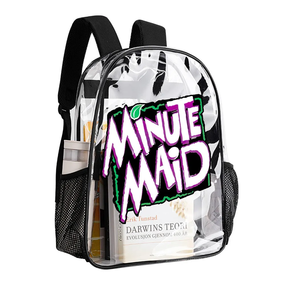 Minute Maid Soda 90s Logo Transparent Backpack 17 Inch