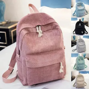 Mochila de Veludo: Estilo e Praticidade!
