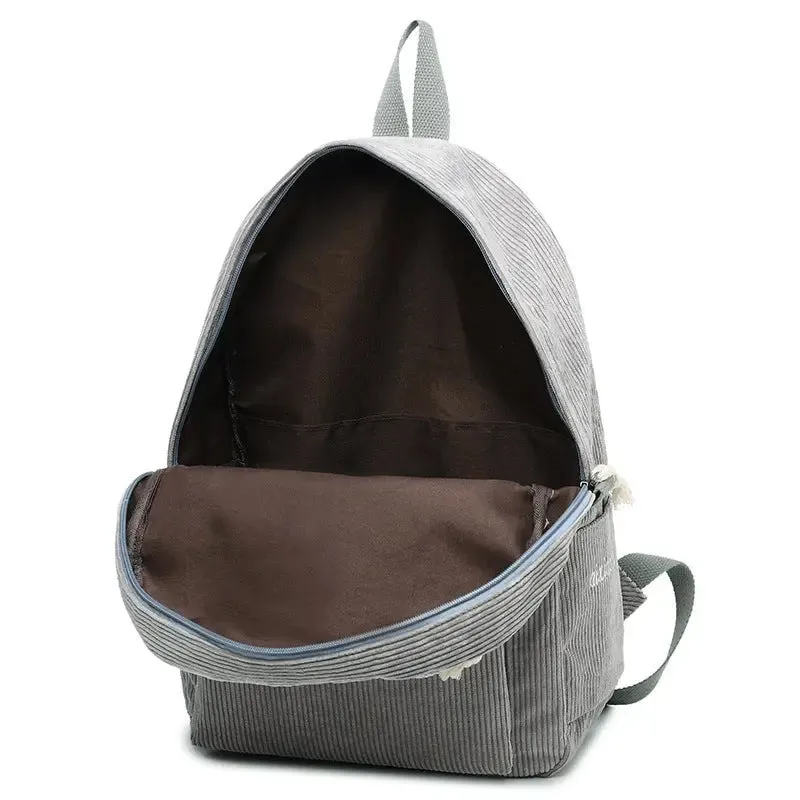 Mochila de Veludo: Estilo e Praticidade!