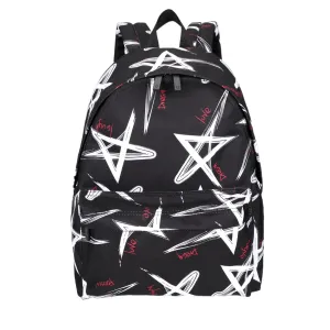 Mochila Joaquina | Negro Estrellas Blancas