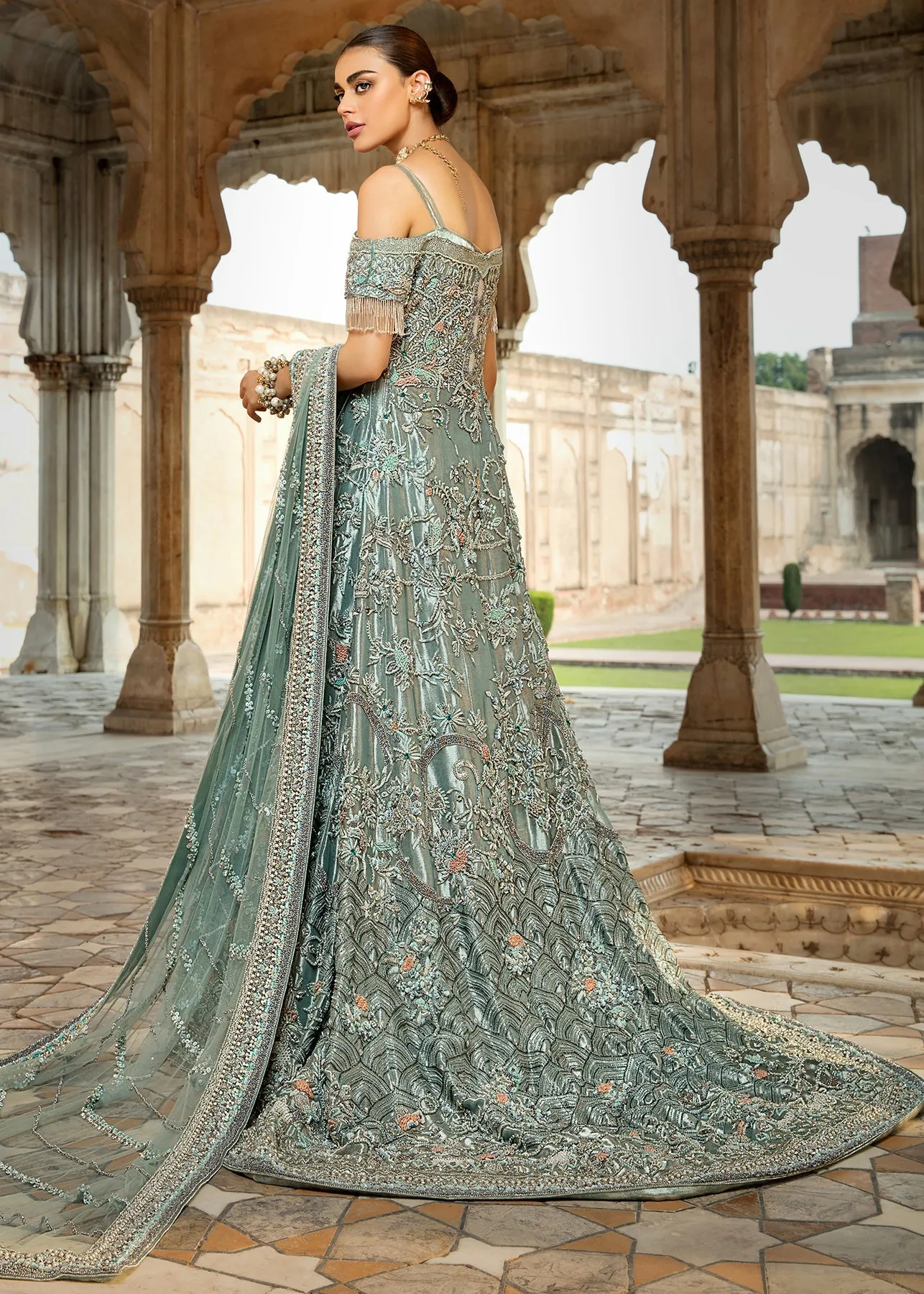 Modern Indian Bridal Wear Designer Lehenga Gown #BN1199