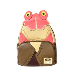Modern Pinup Exclusive Loungefly Star Wars Jar Jar Mini Backpack DEFECTIVE #374